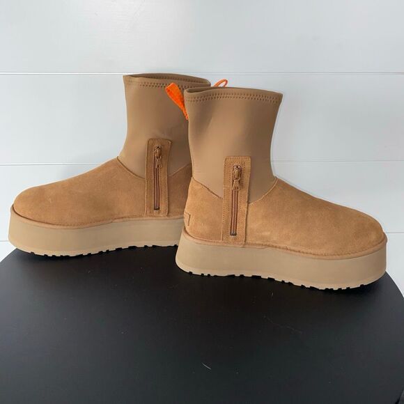 UGG New Without Box Authentic Classic Dipper Platform Chestnut Boots Sz 11 - Picture 6 of 16